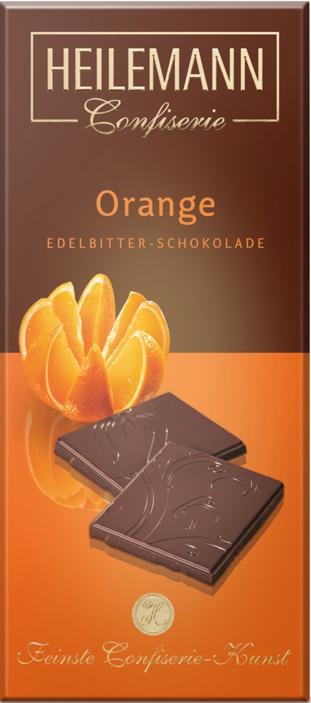 HE Hořká čokoláda s pomerančem 80g