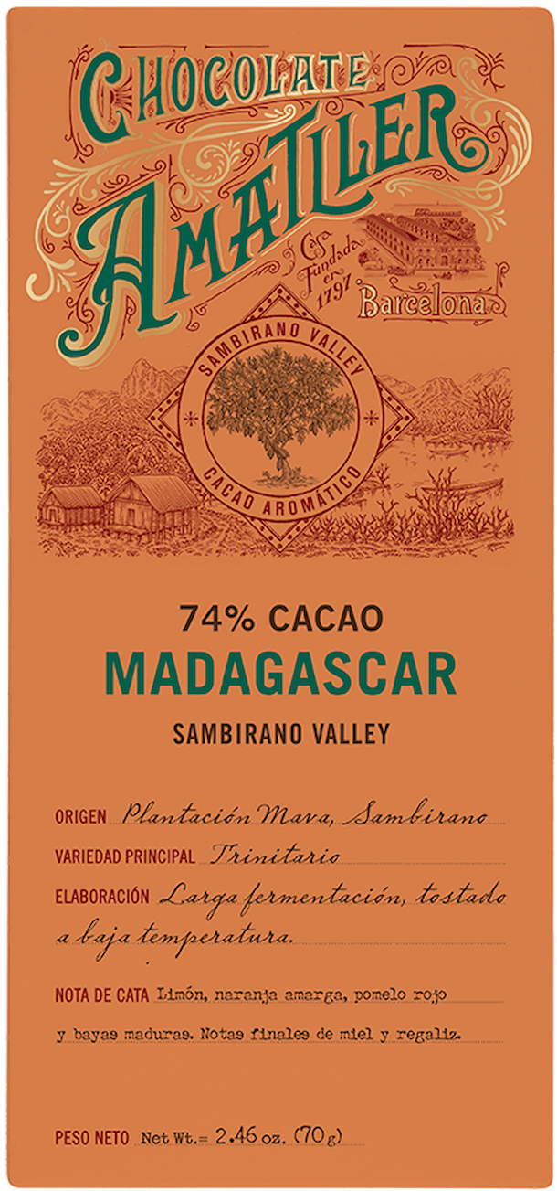 Madagascar 74 % - hořká čokoláda 70g