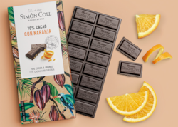 SC hořká 70 % čokoláda s pomerančem 85g