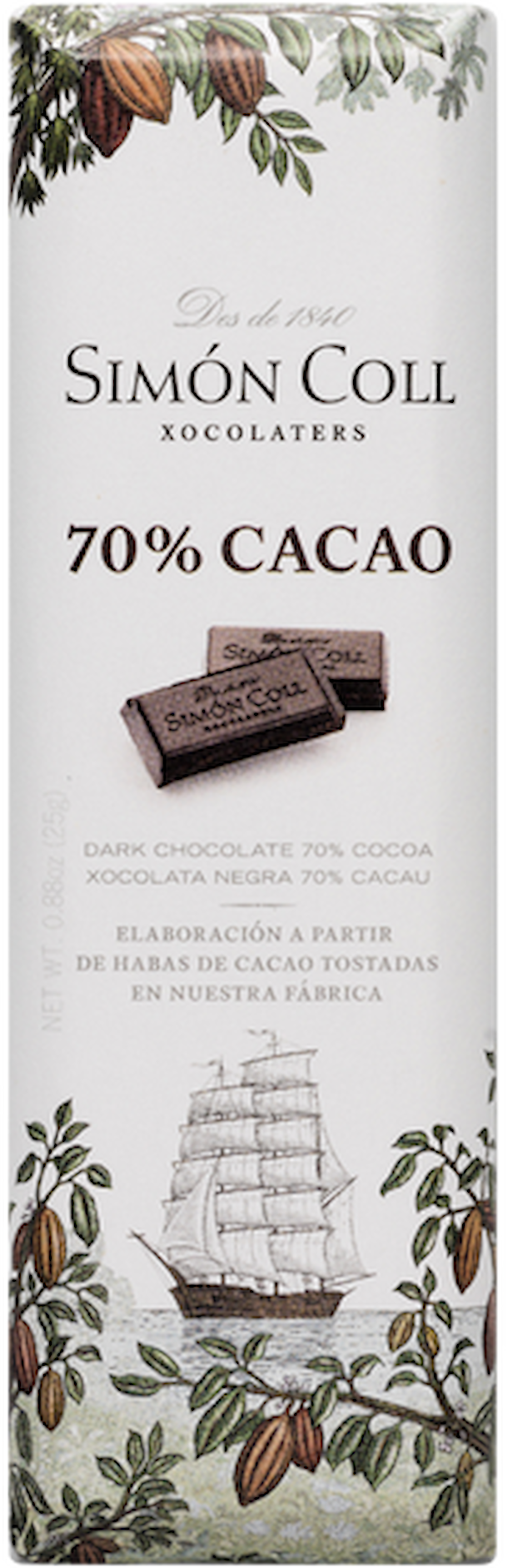 SC Hořká čokoládová tyčinka 70% 25g