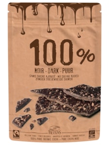 BE BIO Lámaná hořká čokoláda 100% 80g