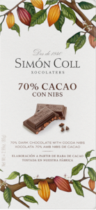 SC Hořká čokoláda 70% s kakaovými boby 85g