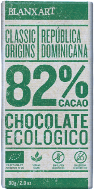 BX BIO Dominican rep. 82% hořká čokoláda 80g