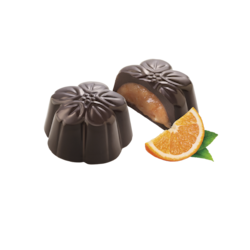 AM Hořká 70% čokoláda s pomerančovou náplní  72g / plech