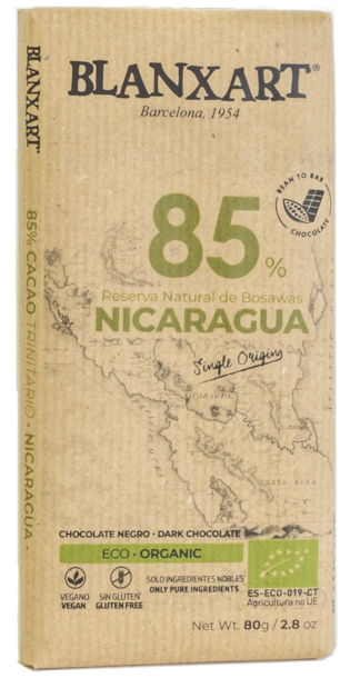 BX Nicaragua BIO hořká 85% čokoláda 80g