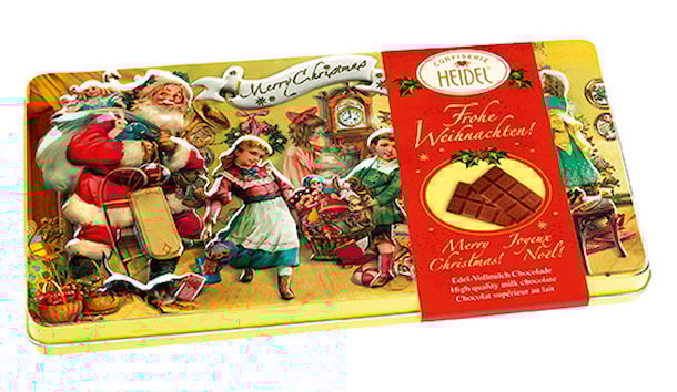 HD "Nostalgie" dárkový box mléčné čokolády 120g / plech