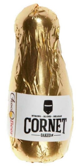 ChocOBeer čokoládové lahvičky s belgickým pivem 200g / dřevo