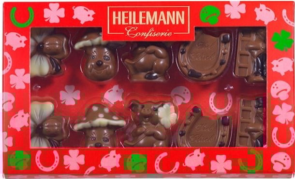 HE Symboly štěstí z mléčné čokolády 100g