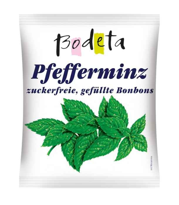 BO bonbóny s mátovou příchutí bez cukru, se sladidly 100g