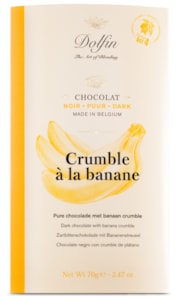 DO Hořká čokoláda s banánem a kousky sušenky 70g.