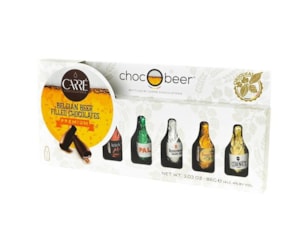 ChocOBeer čokoládové lahvičky s belgickým pivem 86g