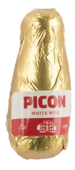 Chateau Carré - čokoládové lahvičky s vínem 200g / dřevo