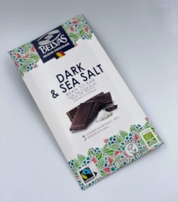 BE BIO hořká 72 % čokoláda s mořskou solí 90g