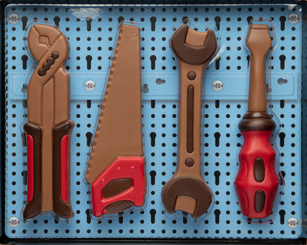 WE Sada nářadí z mléčné čokolády 150g