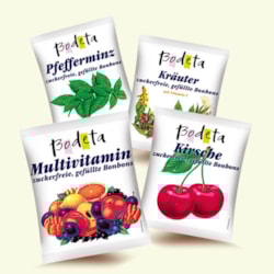 BO bonbóny s mátovou příchutí bez cukru, se sladidly 100g