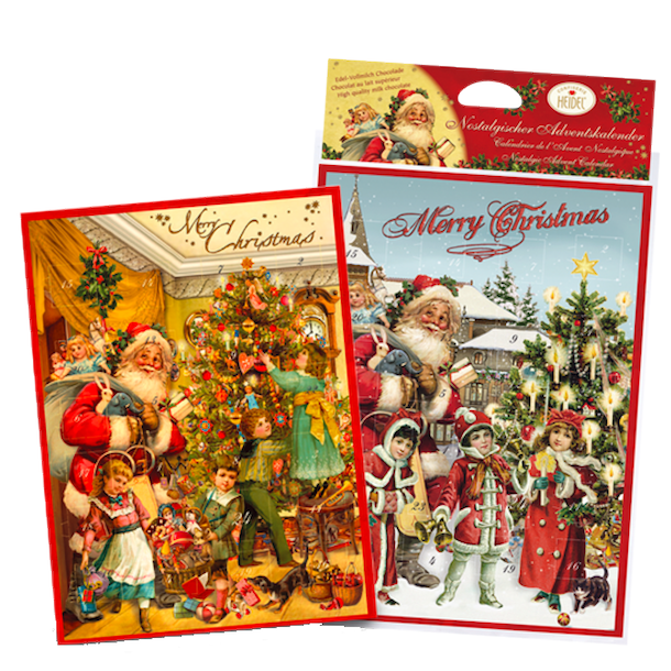 HD Nostalgie - adventní kalendář z mléčné čokolády 75g