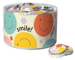 DM dublony "Smajlík" mléčné čokolády 384g / 48 ks