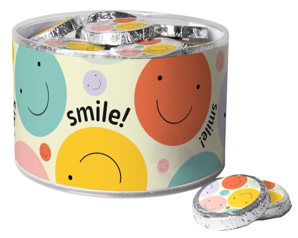 DM dublony "Smajlík" mléčné čokolády 384g / 48 ks