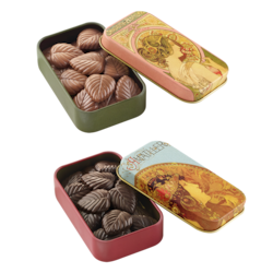 AM lístky z mléčné nebo hořké čokolády 30 g / plech