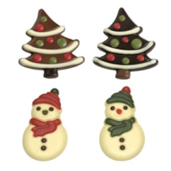 IX Vánoční dárková kolekce čokolád stromek + sněhulák 95g