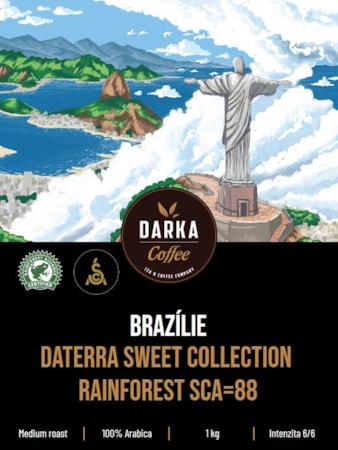 Brazílie Daterra Sweet Collection Rainforest - zrnková káva SCA 88