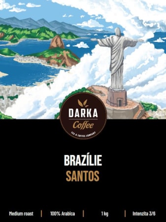 Brazílie Santos - zrnková káva