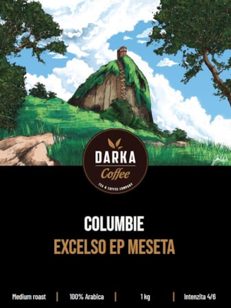Kolumbia Excelso EP MESETA - zrnková káva
