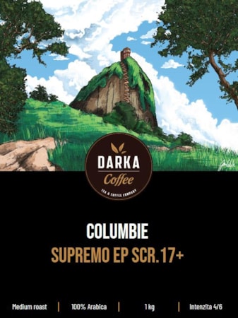 Kolumbia Supremo EP - zrnková káva scr.17+