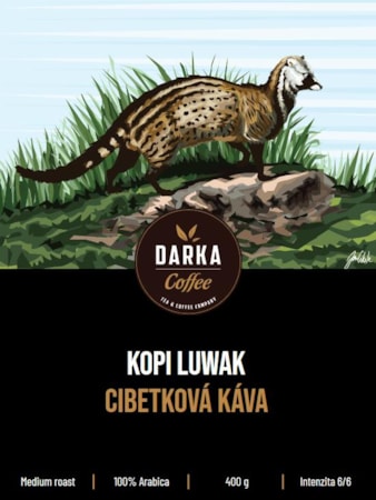 Kopi Luwak Exclusive - Cibetková káva - 100% arabica - 400g