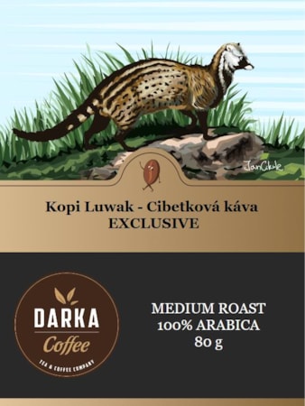 Kopi Luwak - Cibetková káva - EXCLUSIVE 80 g