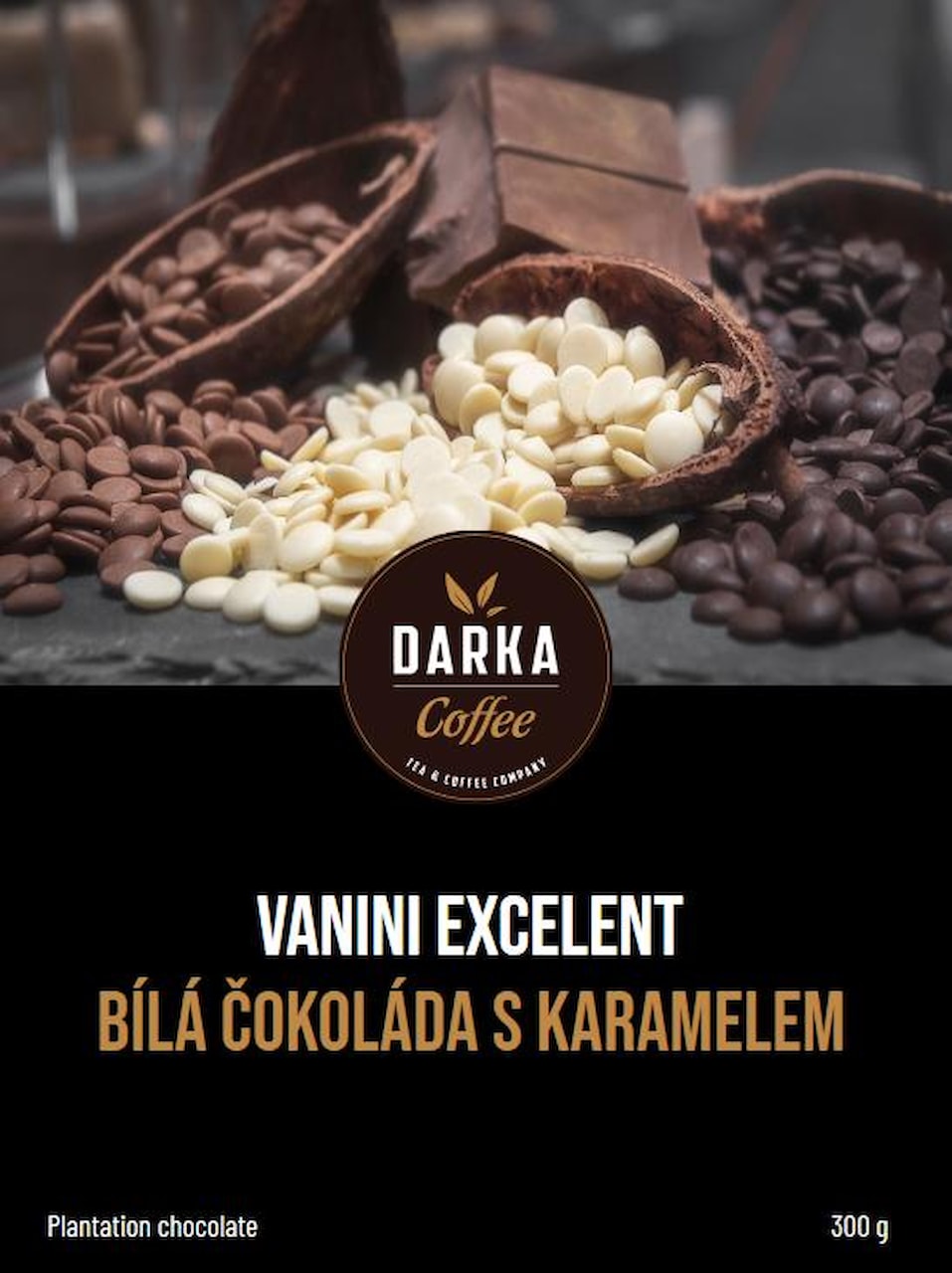 Vanini Excelent bílá čokoláda s karamelem  - 300g