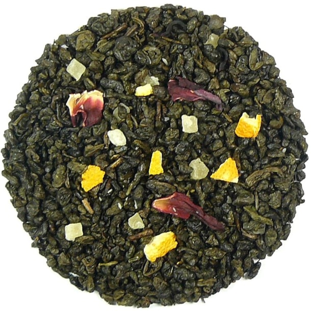Ananasové osvěžení - zelený aromatizovaný čaj