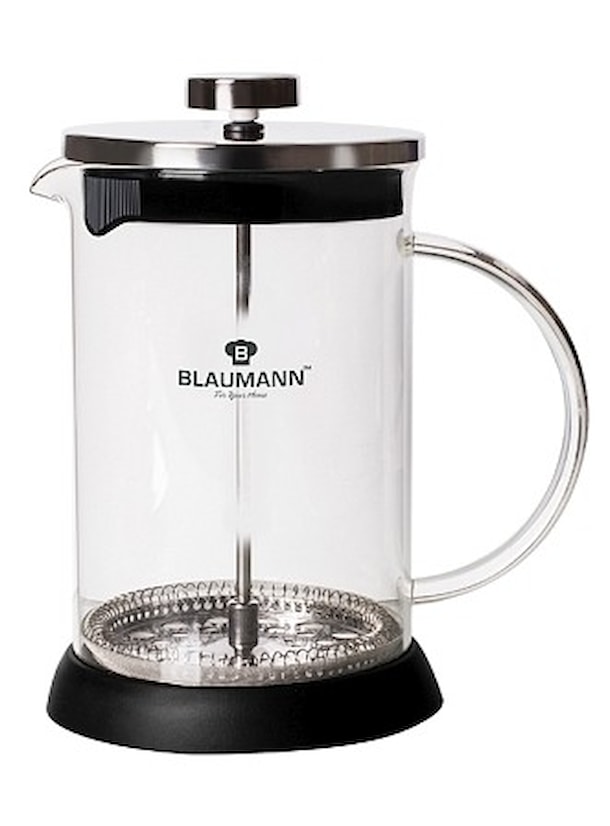 Konvička na čaj a kávu French Press 350 ml, černá