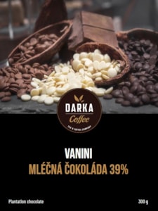Vanini mléčná čokoláda  39% - 300g