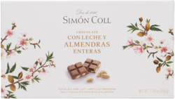 SC Mléčná čokoláda s mandlemi 200g.