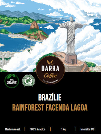 Brazílie Rainforest Facenda Lagoa Organic - zrnková káva