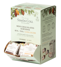 SC Mini tabulky mléčné a hořké (70%. 85%) čokolády 5g / 100 ks