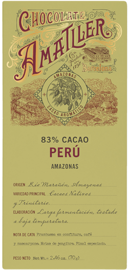 Peru 83 % hořká čokoláda 70g