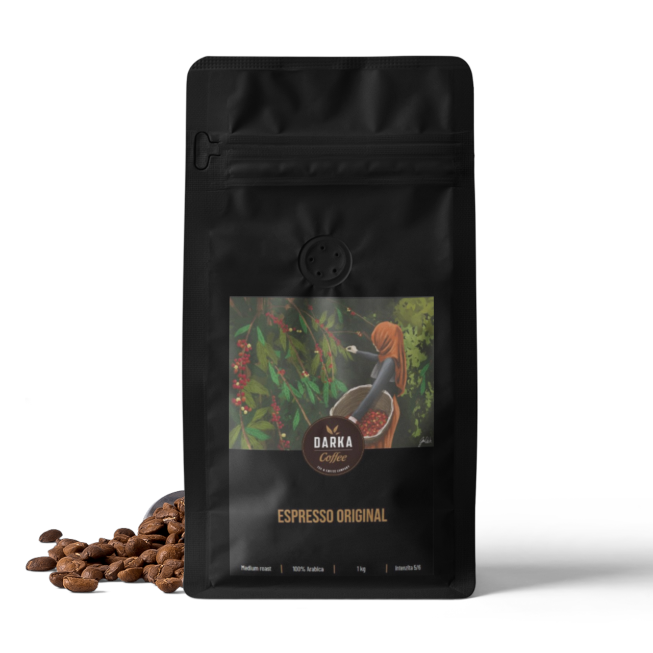 Espresso Original - zrnková káva, balení 200 g