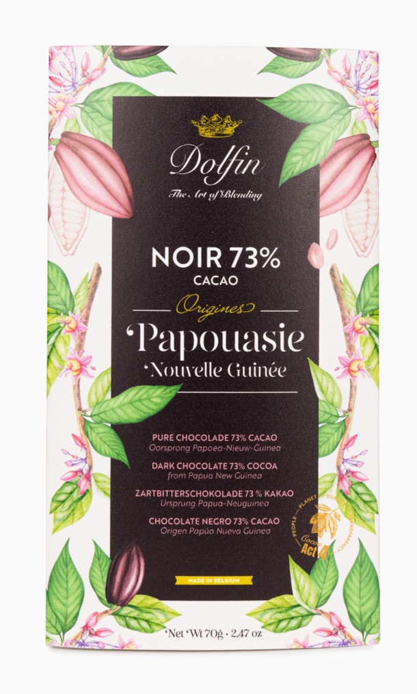 Papua New Guinea - 73 % hořká čokoláda.