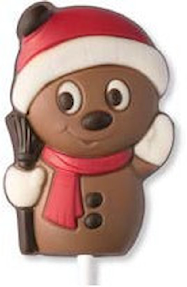 WE vánoční lízátko z mléčné dekorované čokolády 25g