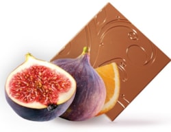 HE Mléčná čokoláda s fíky a pomerančem.