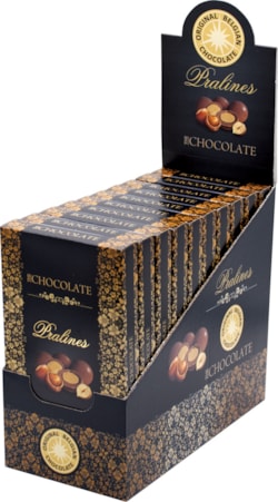 Mléčná čokoláda formovaná s lísko oříškovou náplní 90g