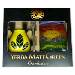 Yerba Maté Green Exclusive Citrón set - žlutá