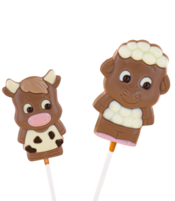 Ovečka / Kravička - lízátko z mléčné čok. 25 g.