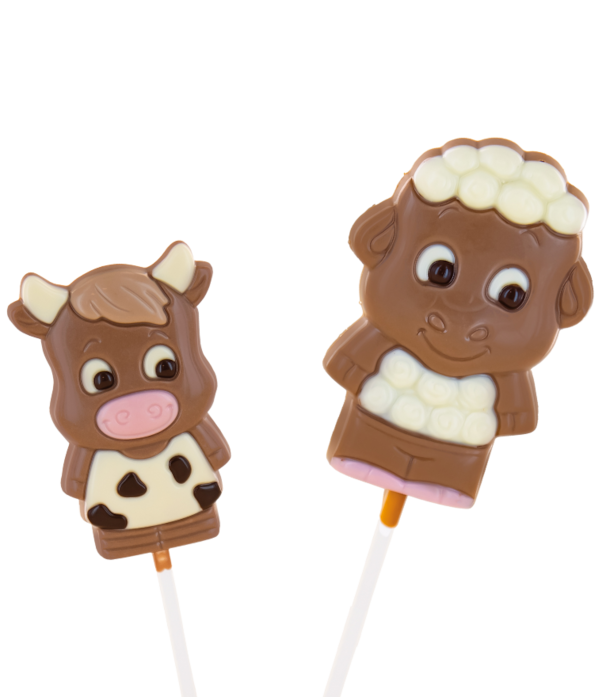 Ovečka / Kravička - lízátko z mléčné čok. 25 g.