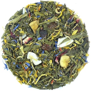 Tropické ovocie - zelený aromatizovaný čaj
