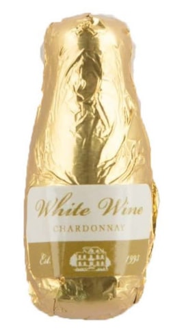 Chateau Carré - čokoládové lahvičky s vínem 200g / dřevo