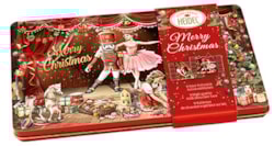 HD "Louskáček" dárkový box mléčné čokolády 90g / plech