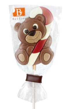 Čokoládová lízátka - Medvídek z mléčné čokolády  25g